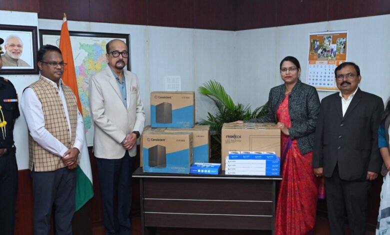 Residential school receives five computers, digital education for girl students to gain new momentum