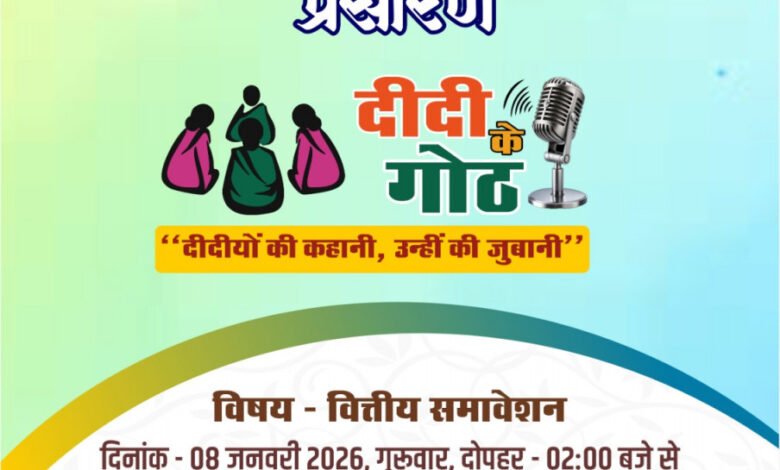 रेडियो पर गूंजेगी महिलाओं की आर्थिक ताकत, ‘दीदी के गोठ’ में वित्तीय सशक्तिकरण की कहानियाँ 1 The economic power of women will resonate on radio, with stories of financial empowerment on 'Didi Ke Goth'.