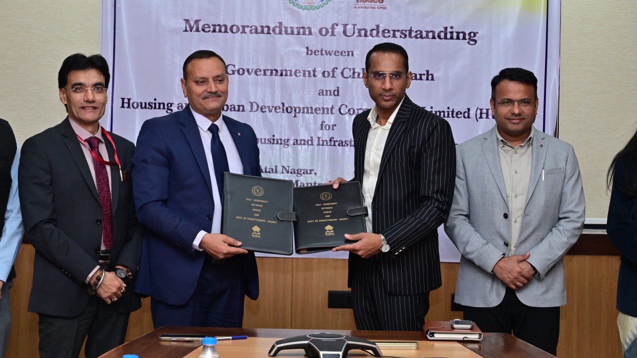 Housing and infrastructure in Chhattisgarh will get a new boost, MoU signed with HUDCO