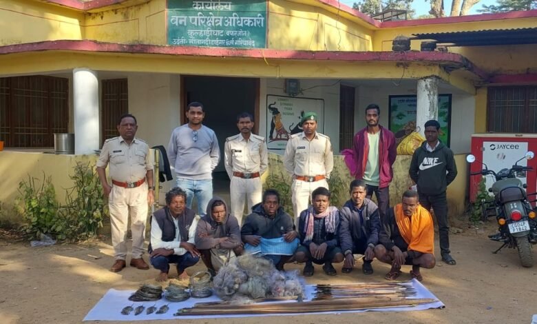 Anti-snare walk protects wildlife, 6 poachers arrested in Gariaband