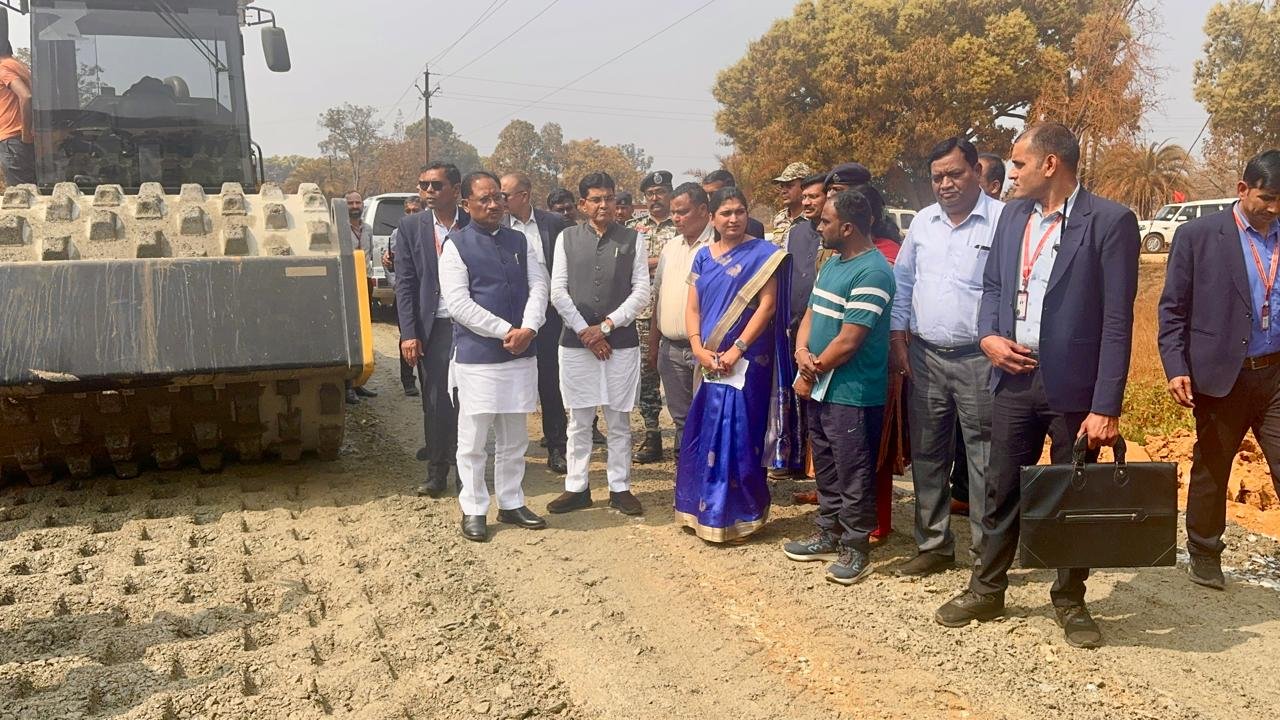 NH-130D will be the backbone of Bastar's progress, Chief Minister Vishnudev Sai inspected the construction work.