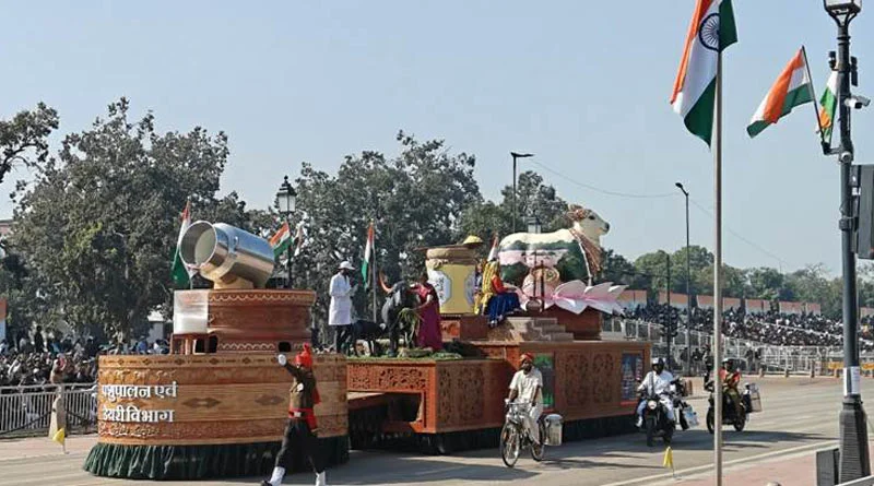 Livestock tableau becomes attraction on Republic Day, integrated model gives farmers message of self-reliance