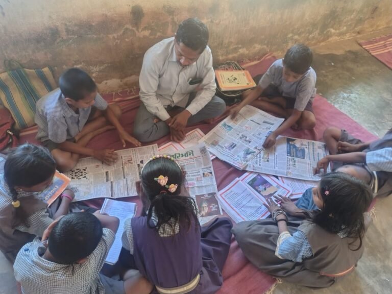 A unique initiative of newspaper reading in Premnagar school, a new platform for awareness and expression among children.