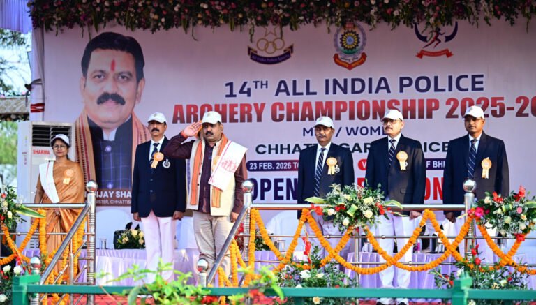 Police Archery Grand Competition in Bhilai, 450 players from across the country in the field