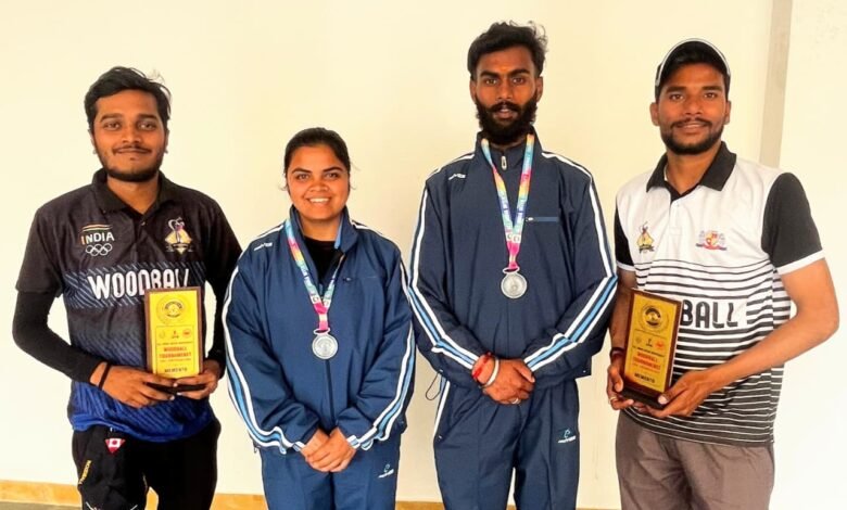 Surguja shines in Bhopal, wins silver in Woodball Inter University competition