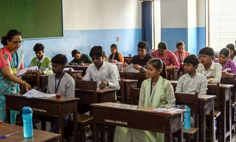 Chhattisgarh Board Exams 2026 begin, students remain tense; allegations of question paper leaks persist