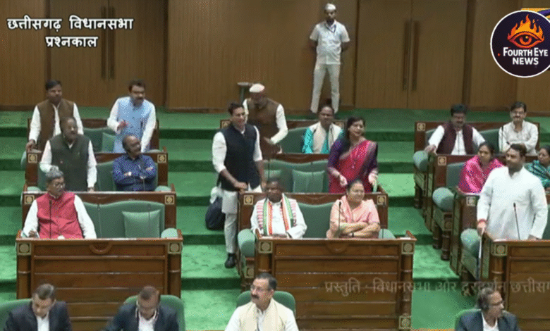 The Chhattisgarh Assembly's budget session is a heated one, with heated debates over prison overcrowding, cyber fraud, and college irregularities.