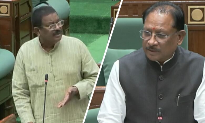 Only one of 16 projects in Khujji approved! CM Vishnudev Sai responds to Bholaram Sahu's questions in the Assembly.