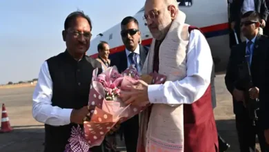 Photo of रायपुर पहुंचे अमित शाह, नक्सल मोर्चे पर आज होगी अहम रणनीतिक बैठक