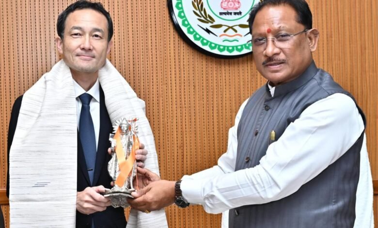 Discussion on investment and cooperation in Chhattisgarh; Japanese Embassy Minister Abe Noriaki meets Chief Minister Vishnu Dev Sai
