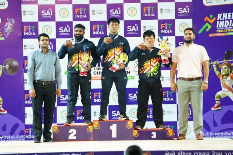 Powerful weightlifting competition in Raipur: Mizoram's Sylvan wins in the 71kg category
