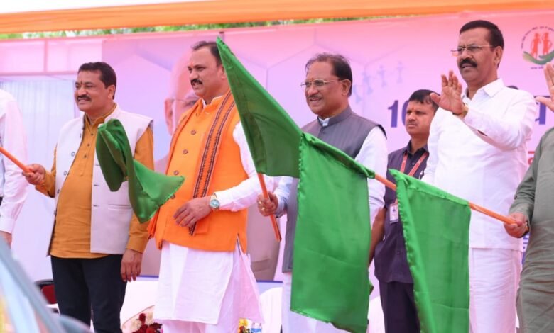 Health services in Chhattisgarh gain new momentum: 370 ambulances dispatched, ICU-like facility for newborns launched