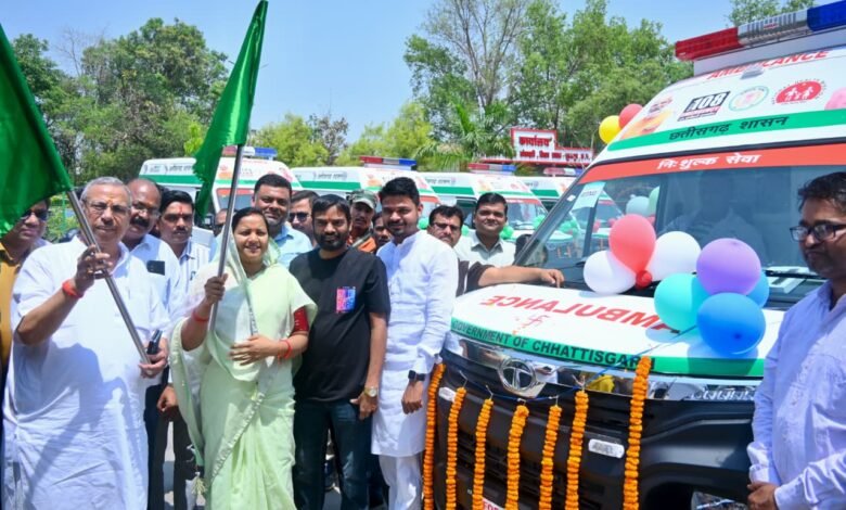 Surajpur gets 9 new '108 Sanjeevani Express' ambulances, bringing quick healthcare services to rural areas