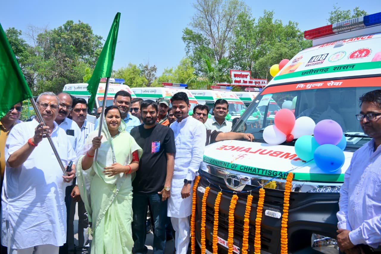 Surajpur gets 9 new '108 Sanjeevani Express' ambulances, bringing quick healthcare services to rural areas