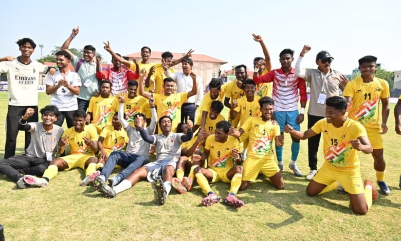 Chhattisgarh lost in a close contest, West Bengal won the Khelo India Tribal Games football final.