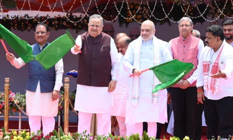 Amit Shah flags off 'Next Gen Dial 112' and mobile forensic vans from Raipur, Chhattisgarh's security system goes hi-tech