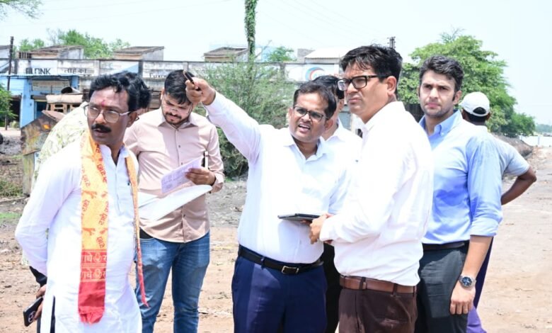 OP Choudhary keeps a close eye on development works in Raigarh, inspects construction work from Marine Drive to Oxygen Zone