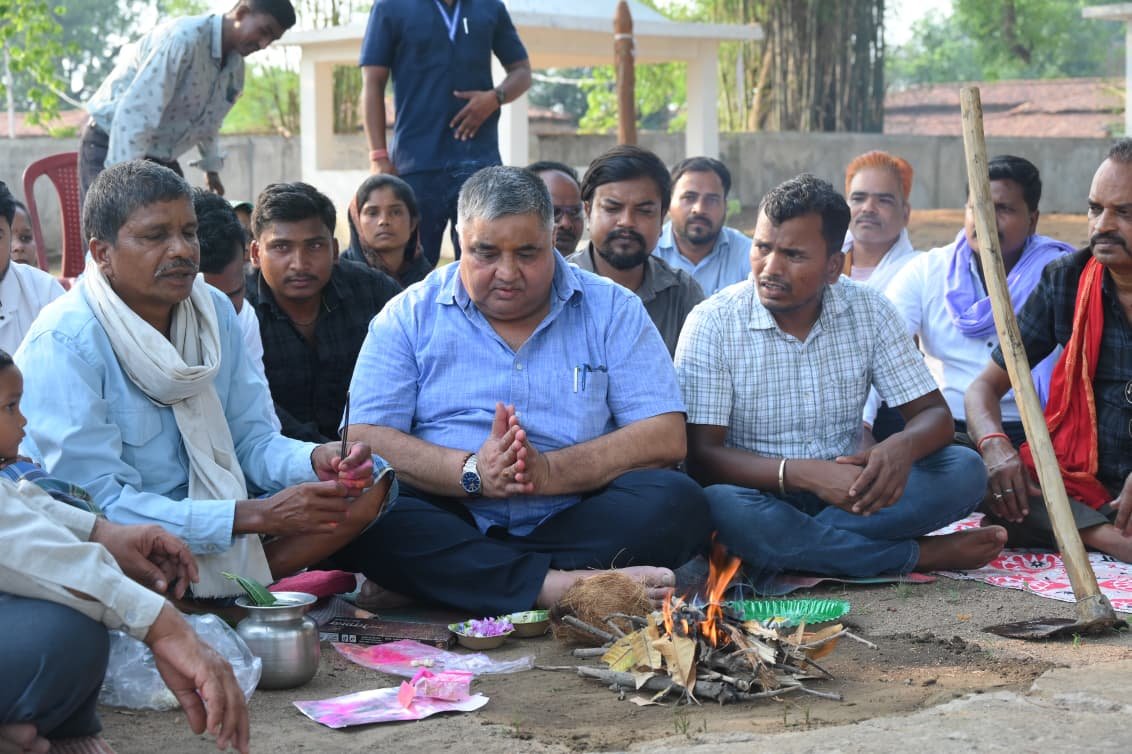 Surguja's religious sites get a new gift, ground breaking ceremony for temple development works in Fulchuhi and Dandgaon