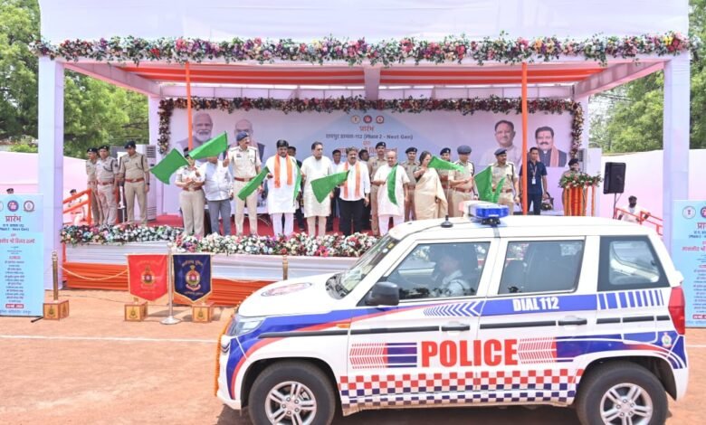 Next generation Dial-112 service launched in Raipur, 54 hi-tech emergency vehicles departed