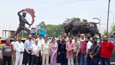 Photo of कोरबा को मिली नई पहचान: ‘बुल एंड मेटाडोर’, धर्मचक्र और थॉट कॉर्नर से निखरा शहर का सौंदर्य