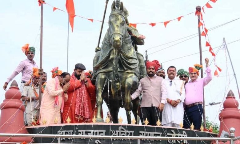 Draw inspiration for nation-building from the ideals of Maharana Pratap: Arun Sao; announces ₹20 lakh for an *Ashtadhatu* (eight-metal alloy) statue.