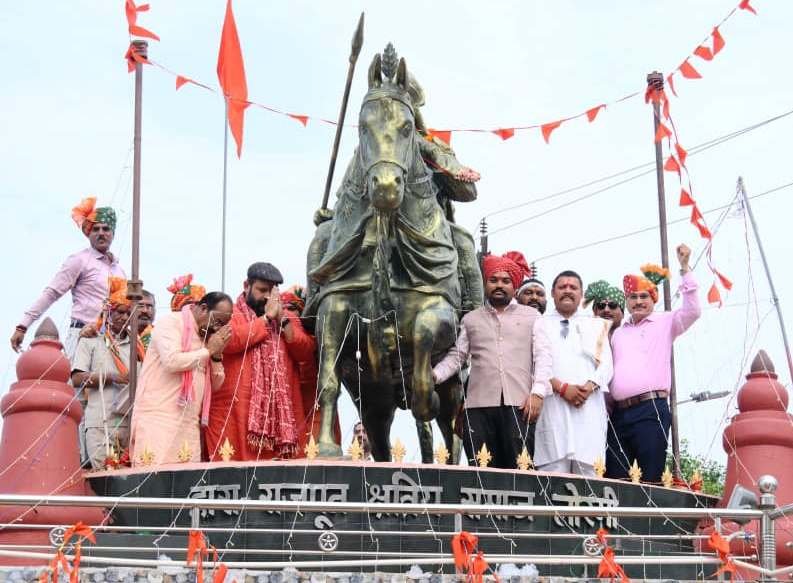 Draw inspiration for nation-building from the ideals of Maharana Pratap: Arun Sao; announces ₹20 lakh for an *Ashtadhatu* (eight-metal alloy) statue.