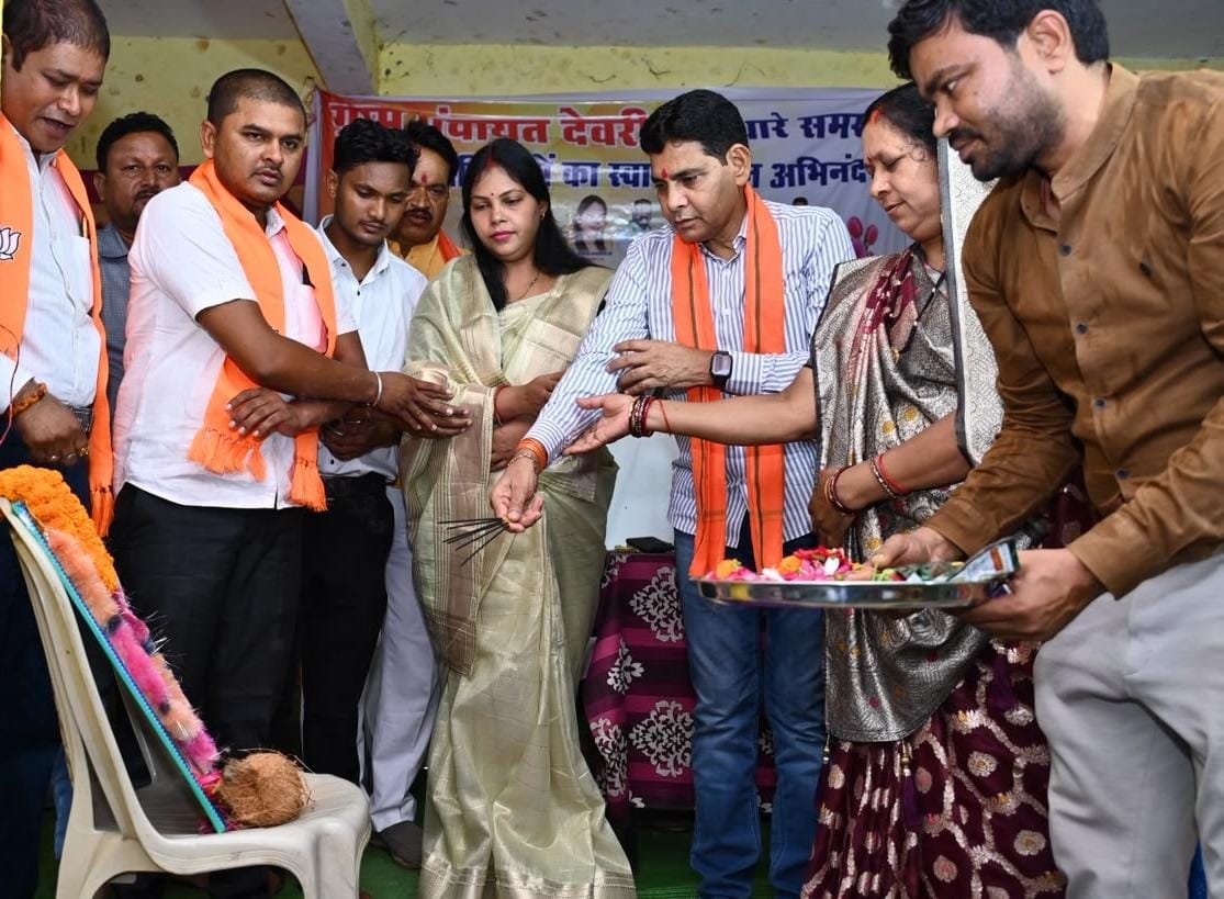 Deori receives a gift of development works worth ₹44 lakh; check dam, Mahtari Sadan, and community shed inaugurated.