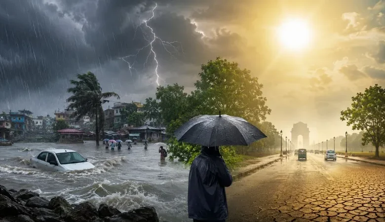 'Havoc' to rain down from the skies amidst sweltering humidity! The Meteorological Department has issued a high-voltage Orange Alert; fear of lightning strikes looms over 12 districts!