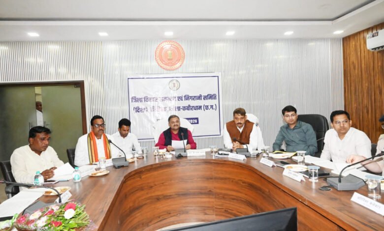 Review of development works at the DISHA Committee meeting; emphasis on accelerating schemes and ensuring quality.