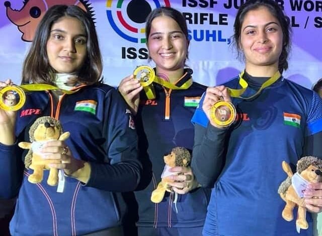 India's daughters shine at the ISSF World Cup; Esha Singh wins gold, Manu Bhaker secures bronze.
