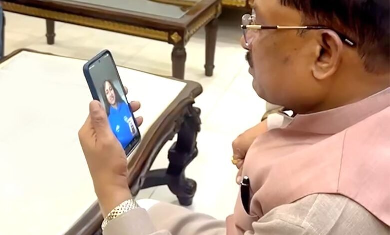 Chhattisgarh's daughter shines at the Commonwealth Games; CM Sai congratulates her via video call.