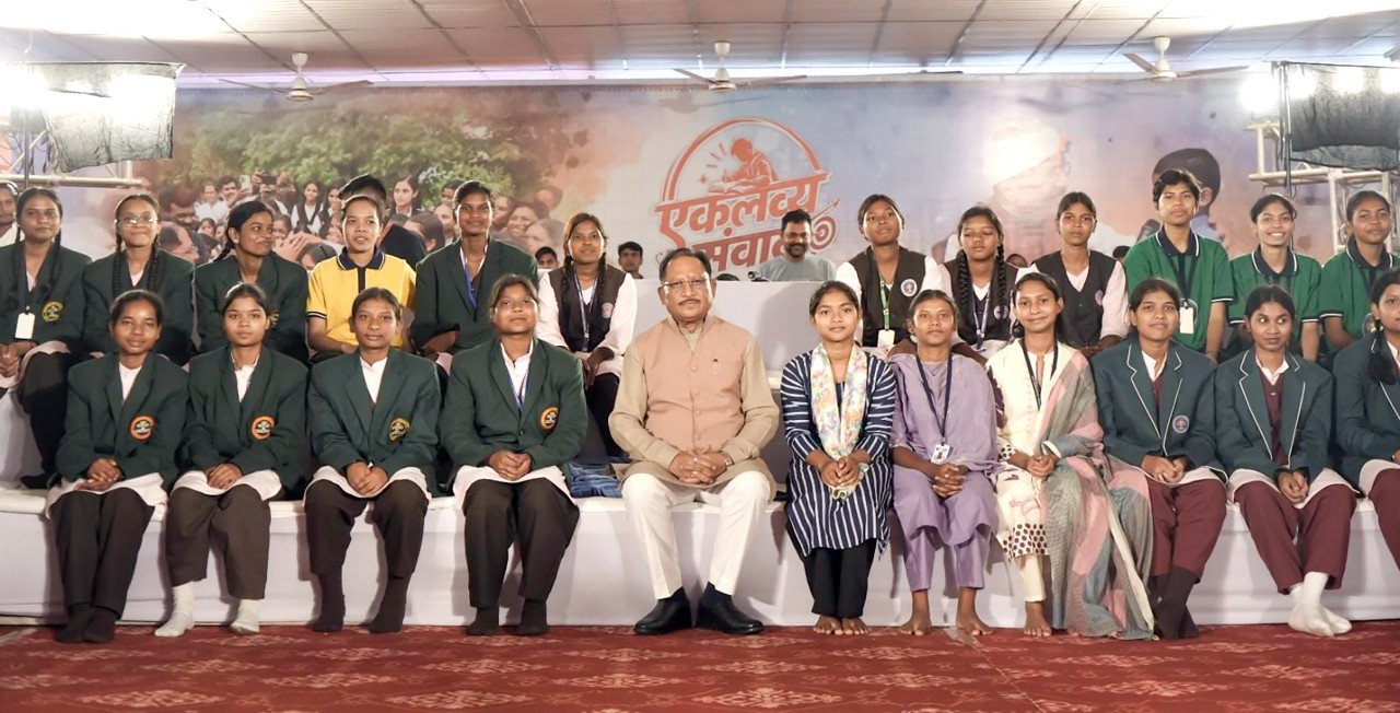 CM Sai boosts students' morale at 'Eklavya Samvad', says hard work and discipline are the true keys to success.