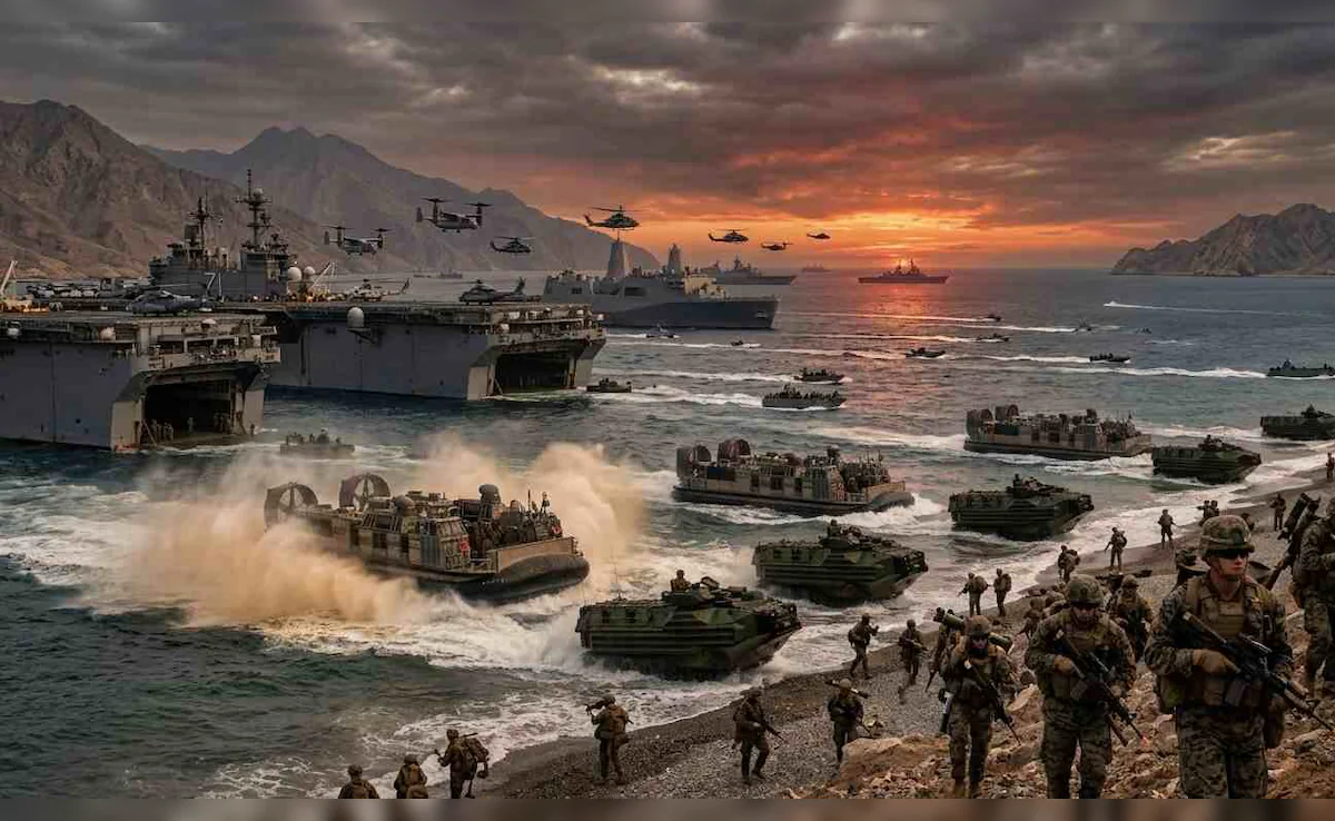 America's massive, destructive action in 'Hormuz': Bombs rained down on 90 Iranian targets; ceasefire completely shattered!