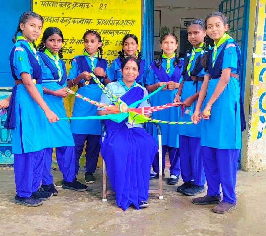 Message of service and discipline resonates on World Scarf Day; Scouts and Guides take the oath of national service in schools.
