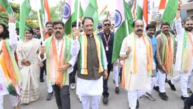 Photo of तिरंगे के रंग में रंगा रायपुर, हजारों लोगों के साथ CM साय ने निकाली भव्य तिरंगा यात्रा