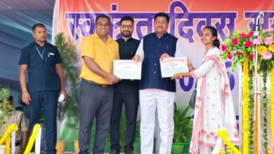 Photo of उत्कृष्ट कार्य और नवाचार के लिए नीलेश खांडे-चित्ररेखा तारक सम्मानित