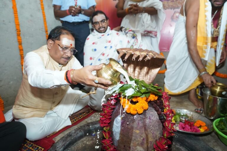 CM Sai visits Baba Karmeshwar Dham, announces Mangal Bhavan; says centers of faith will be preserved.