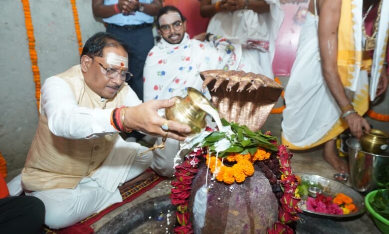 CM Sai visits Baba Karmeshwar Dham, announces Mangal Bhavan; says centers of faith will be preserved.