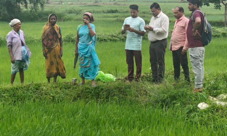 Pace of digital crop survey accelerates in Narayanpur; digital records to be created for over 55,000 land parcels.