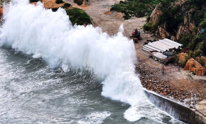 Nature's fury in China! Typhoon Dolphin wreaks havoc as far as Beijing.
