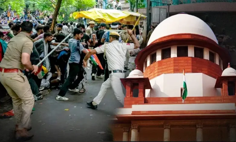 Case regarding use of lathi-charge against students reaches Supreme Court—panel constituted to probe police action.