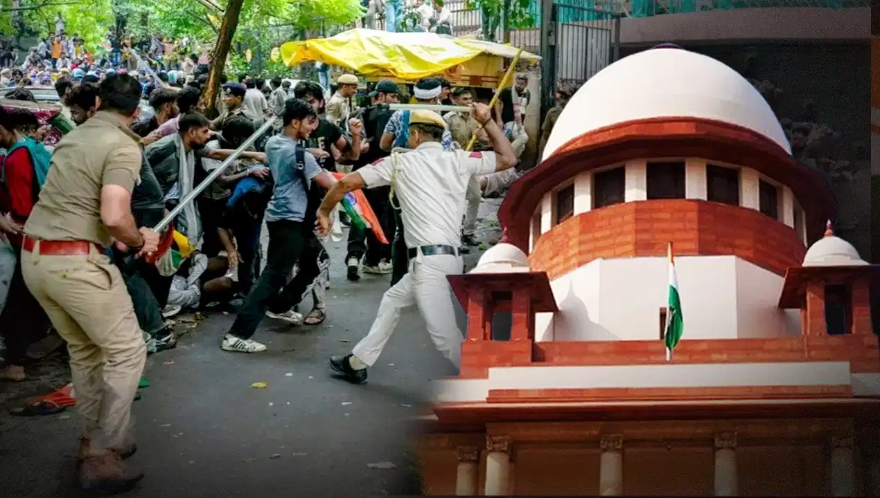 Case regarding use of lathi-charge against students reaches Supreme Court—panel constituted to probe police action.