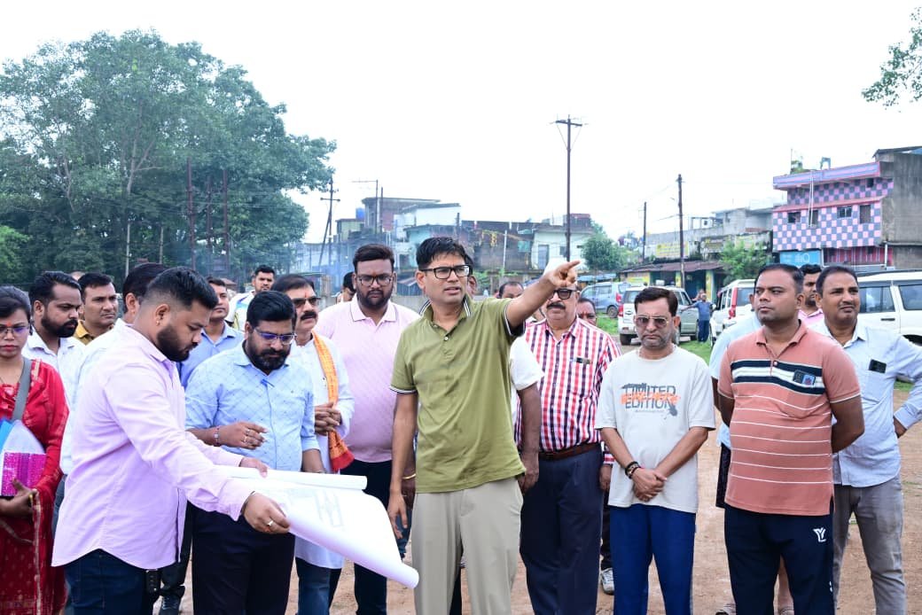 Raigarh's development pace accelerates! OP Choudhary conducts a marathon inspection, focusing on major projects including the ₹400-crore Ring Road.