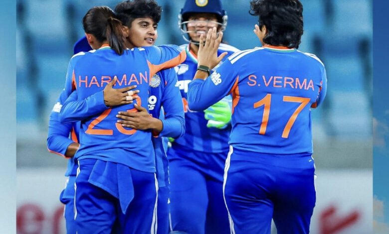 India's resounding victory over Pakistan in the Women's Asia Cup 2026; OP Choudhary congratulates the team.