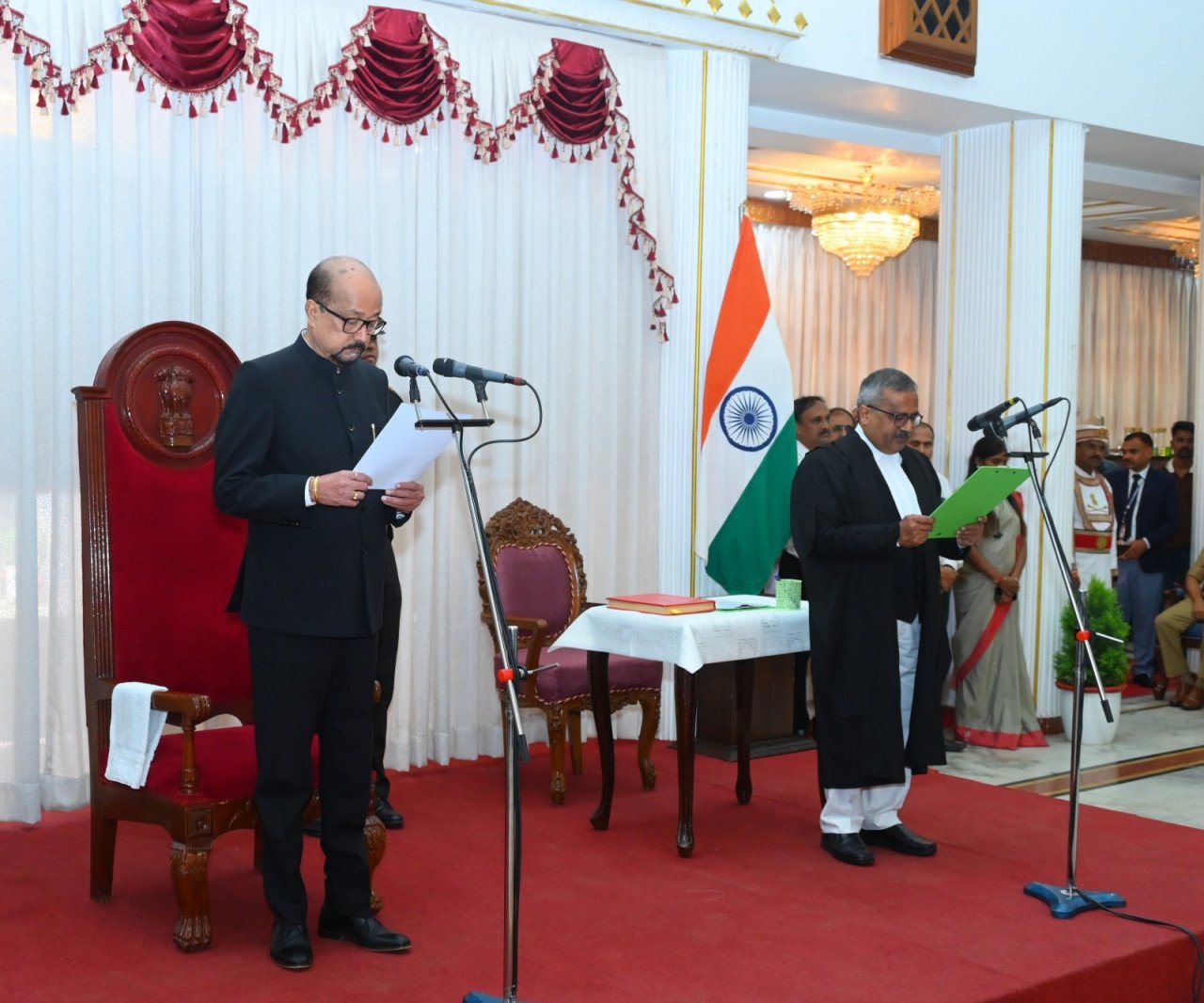 Chhattisgarh High Court gets its 16th Chief Justice; Krishna Ram Mahapatra takes the oath of office.