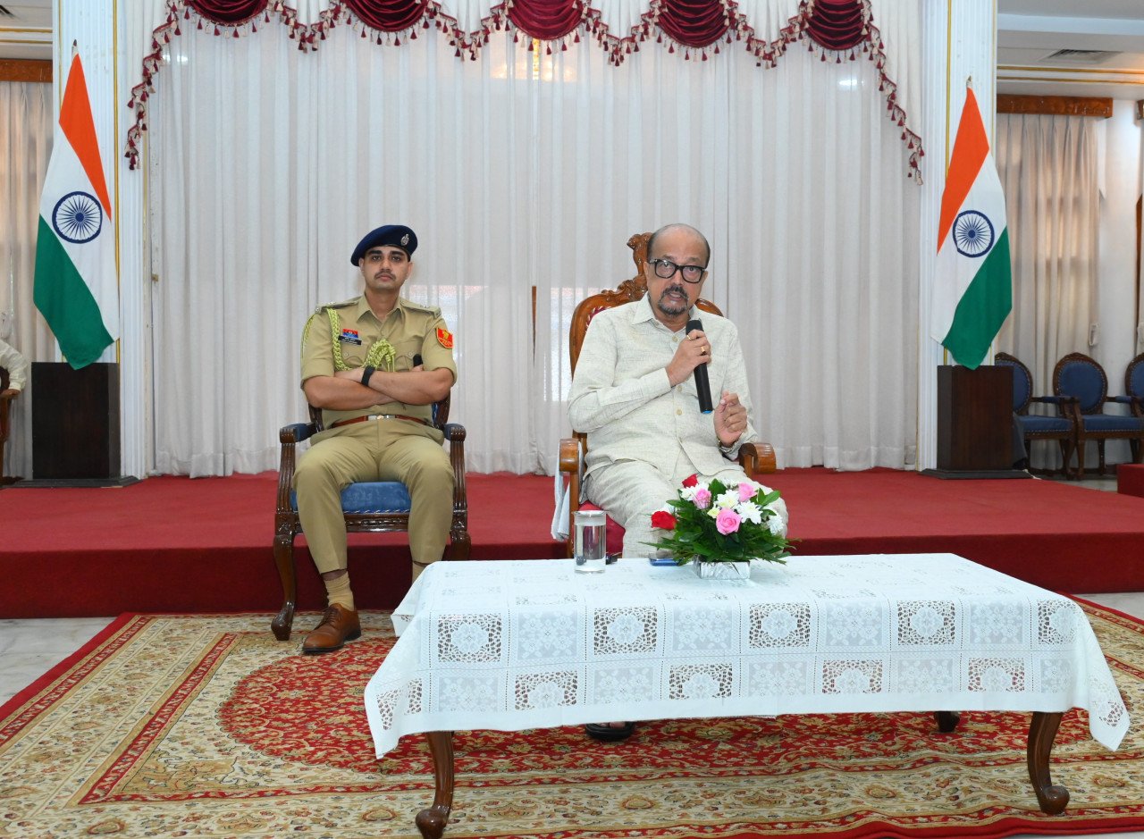 Governor Ramen Deka shares the mantra for success with Sainik School Ambikapur students; says success is achieved through discipline and hard work.