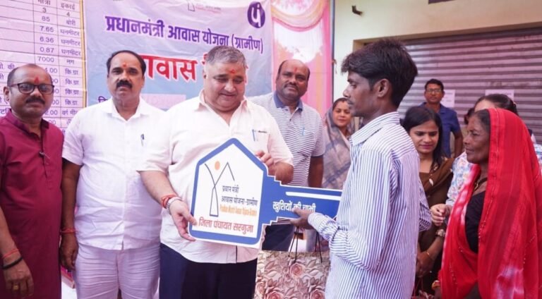 Radiance of joy lights up the faces of 5,596 families in Lakhanpur as they move into their permanent homes.