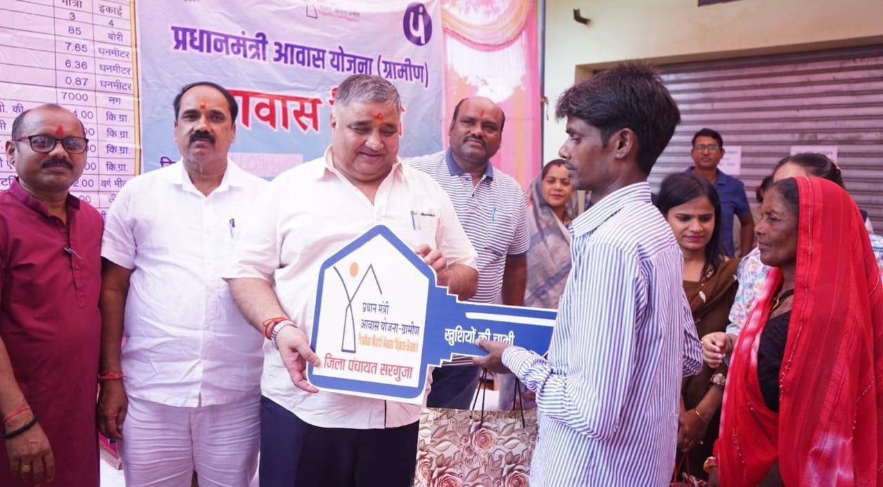 Radiance of joy lights up the faces of 5,596 families in Lakhanpur as they move into their permanent homes.