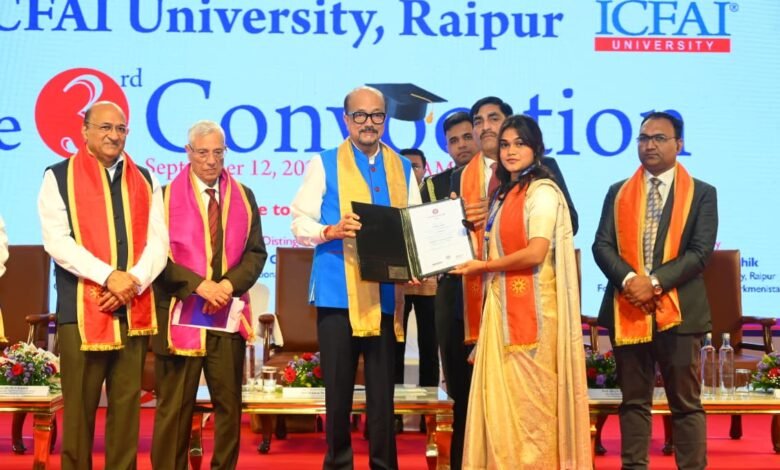 ICFAI University Convocation: 504 students receive degrees; Governor shares mantra for the right use of technology.