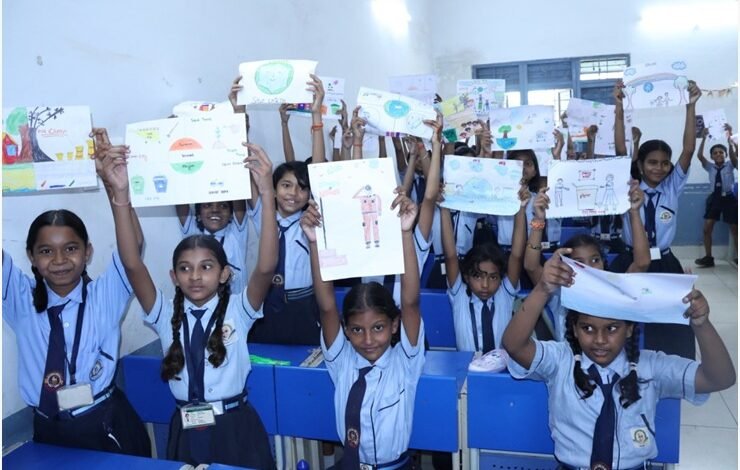 Children let their imaginations soar in ‘India of My Dreams’, showcasing their talent through drawings and speeches.